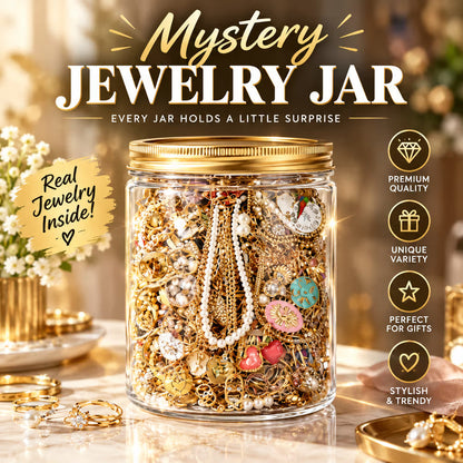 Last Day 49% OFF Mystery Jewelry Jar – Curated Sparkle Collection for a Beautiful Surprise