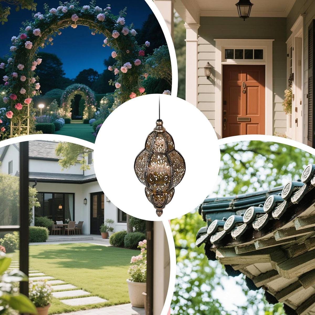 Baroque Style Solar Garden Lantern