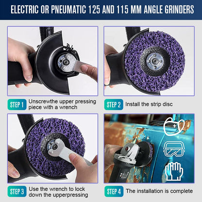 Diamond Polishing Disc – 2PCS Angle Grinder Rust & Paint Removal Wheel