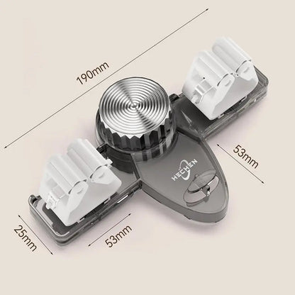 (1+1 Free) Broom Holder with Suction Cups – Space-Saving Wall Mount with Adjustable Hooks
