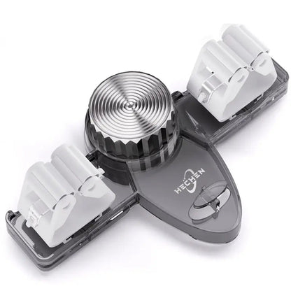 (1+1 Free) Broom Holder with Suction Cups – Space-Saving Wall Mount with Adjustable Hooks