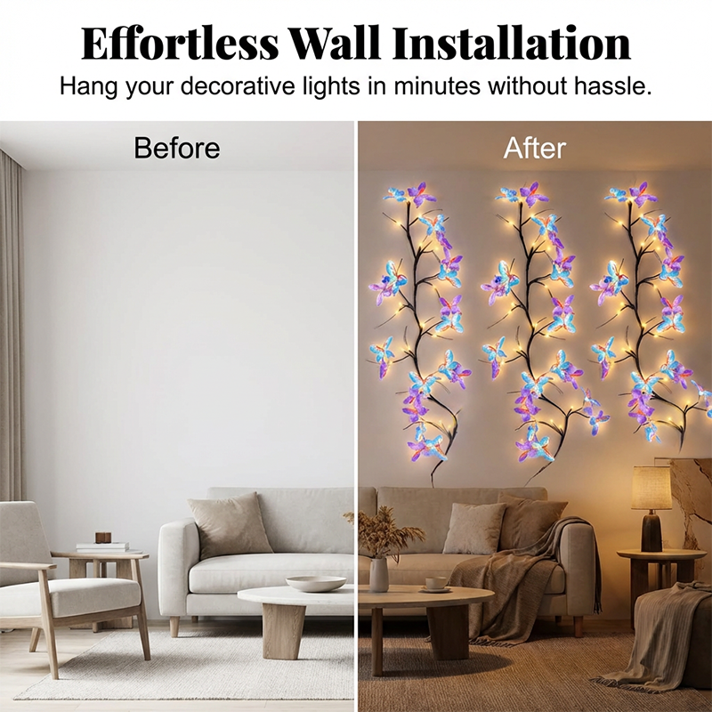 HOT SALE50K+ SOLD!Romantic Butterfly Vine LED Lights