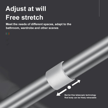 Upgraded Drill-Free Telescopic Tension Rod – Strong Hold, No Wall Damage