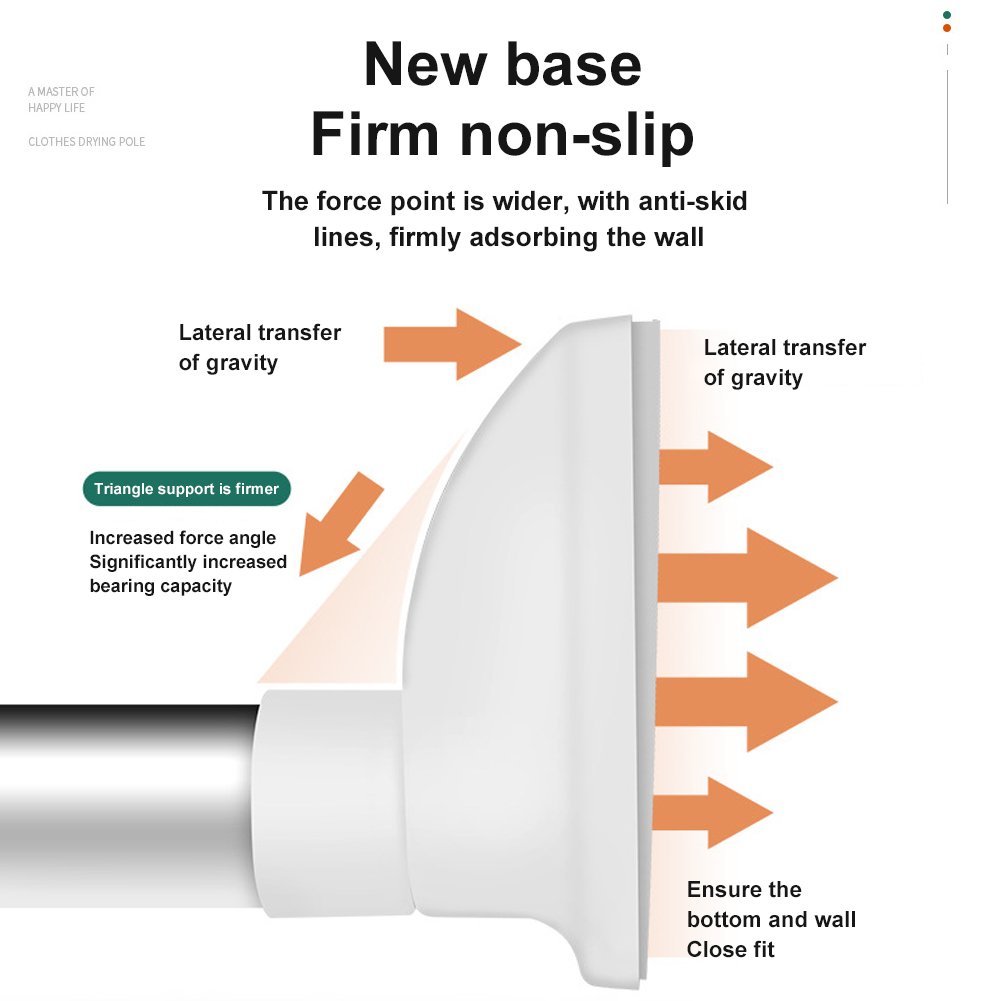 Upgraded Drill-Free Telescopic Tension Rod – Strong Hold, No Wall Damage