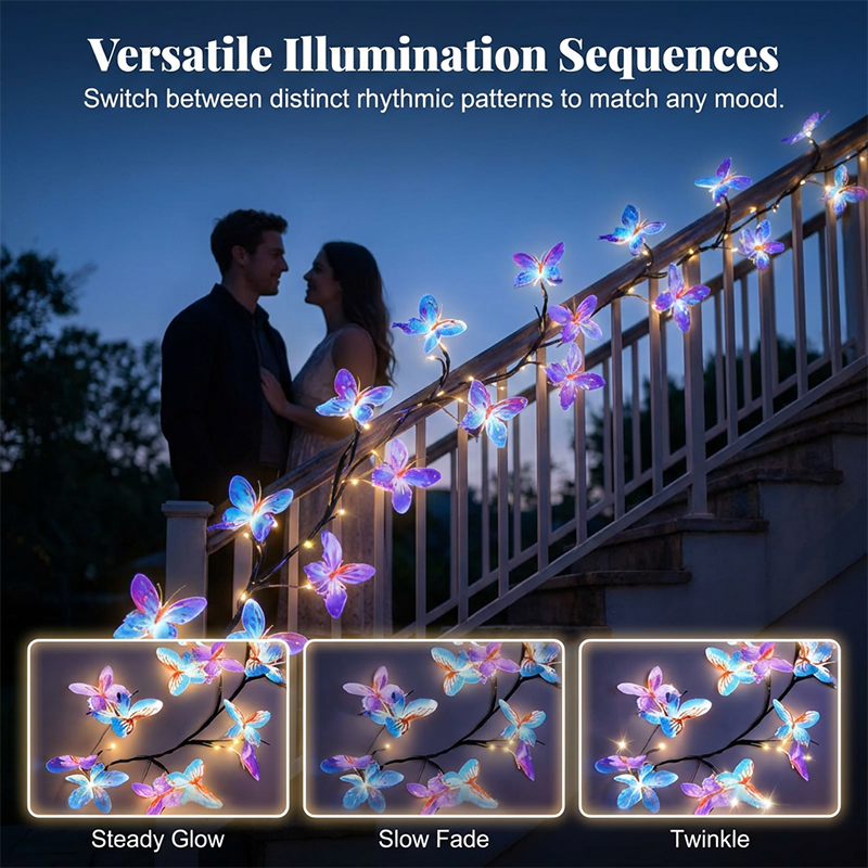 HOT SALE50K+ SOLD!Romantic Butterfly Vine LED Lights