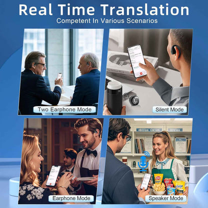 63% OFF Wireless Translator Earbuds – Smart Real-Time Language Assistant