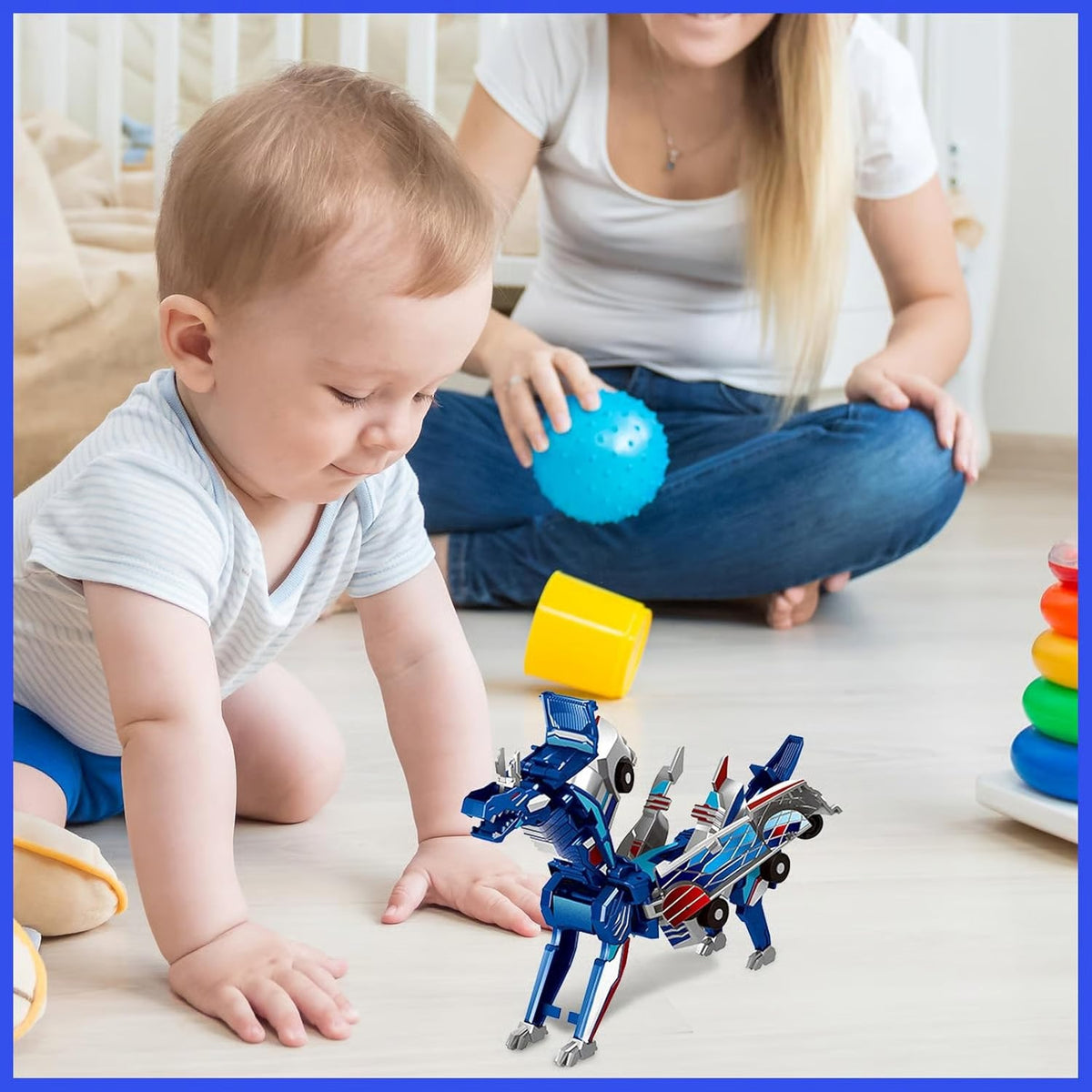 Magnetic Dinosaur Transformer Car Toy