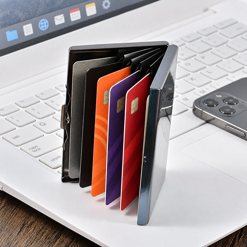 Stainless Steel RFID-Blocking Card Holder