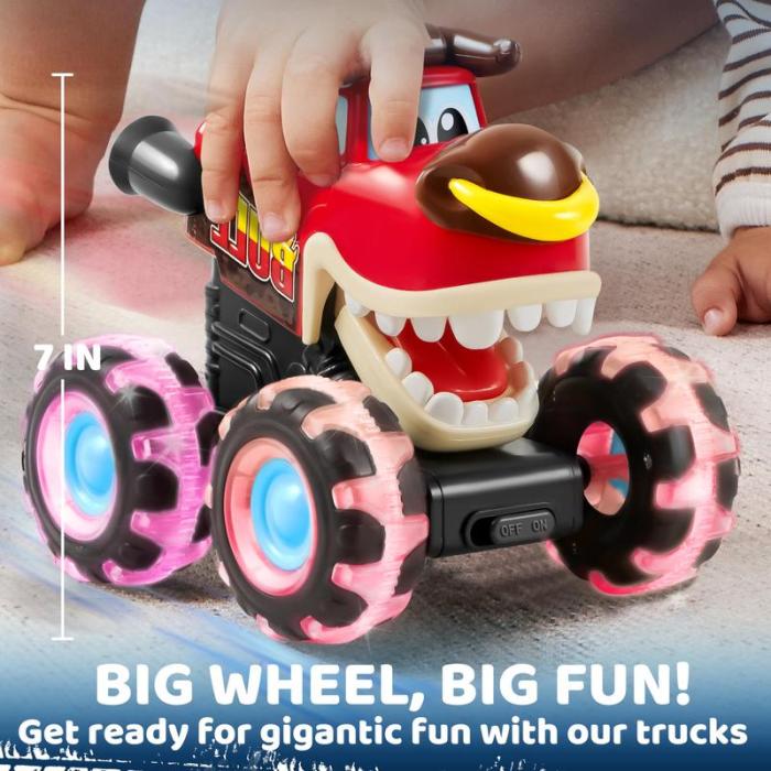 Hot Selling Light-Up Monster Truck – Press & Go Stunt Car for Kids