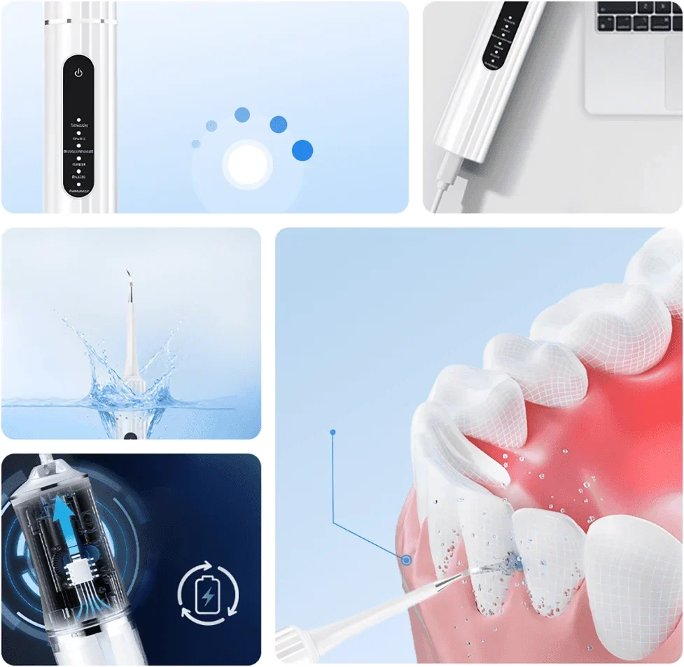 Ultrasonic Teeth Whitening Cleaner Set