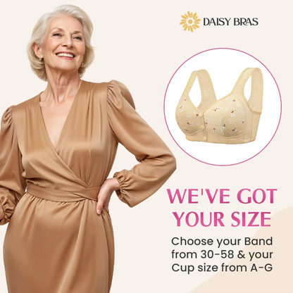Daisy - Front-Button Wireless Comfort Bra