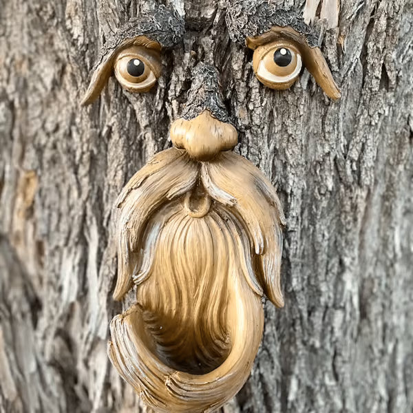 53%OFF Whimsical Tree Face Bird Feeder – Resin Garden Art Decor
