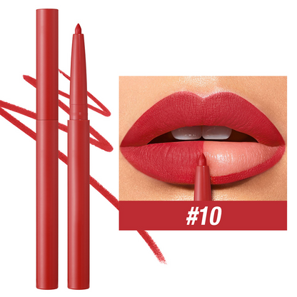 12-Color Matte Lip Liner Set- Define Your Lips with Confidence