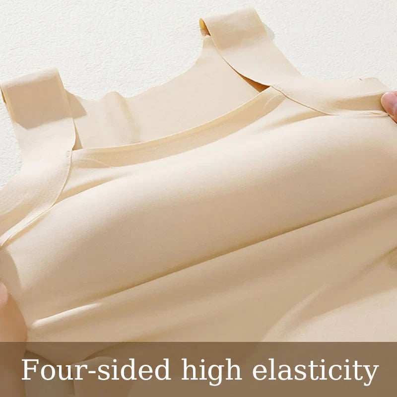Buy 1 Free 1 - High Strechy Slim Fit Compression Built-in Bra Tank Top