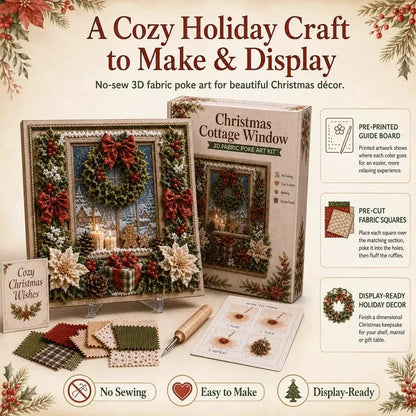 Premium 3D Christmas Fabric Poke Art Kit