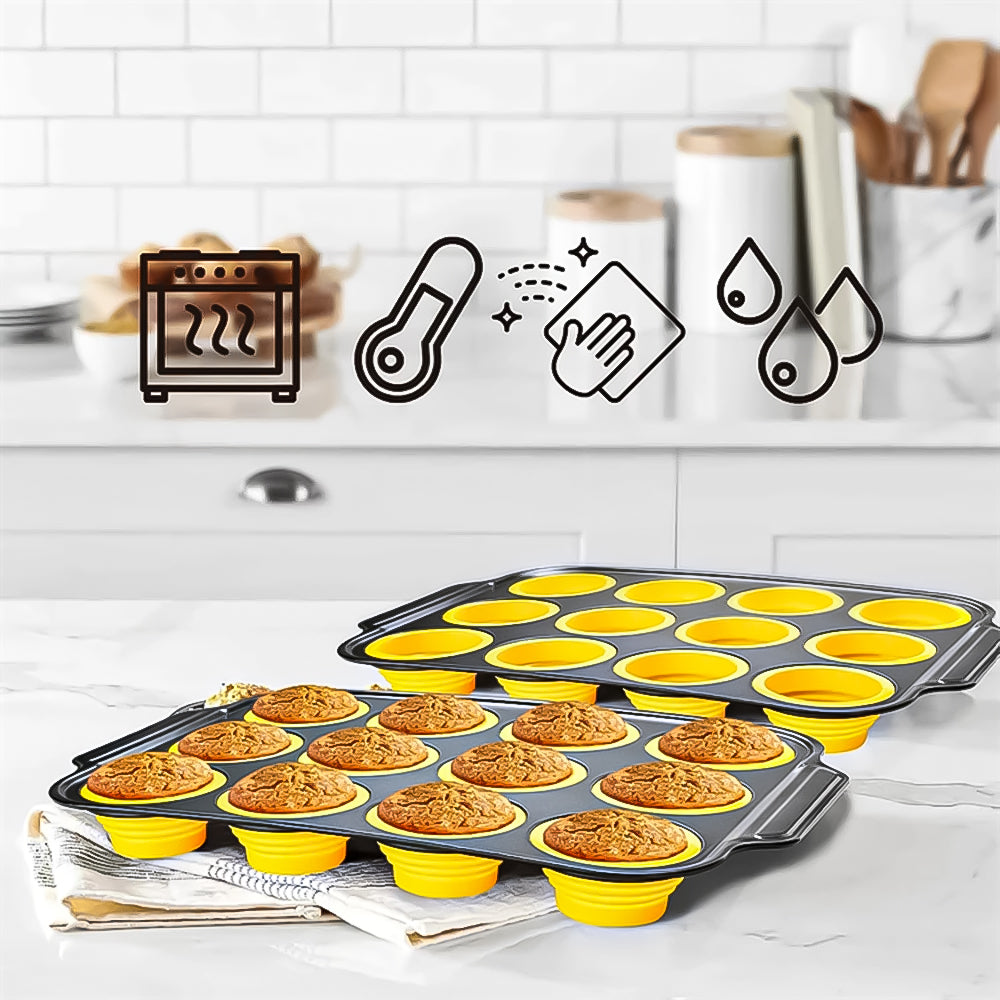 UP TO 50% OFF - Press-type Silicone Muffin Pans
