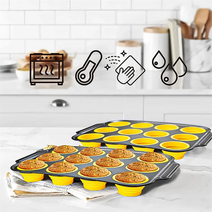 UP TO 50% OFF - Press-type Silicone Muffin Pans