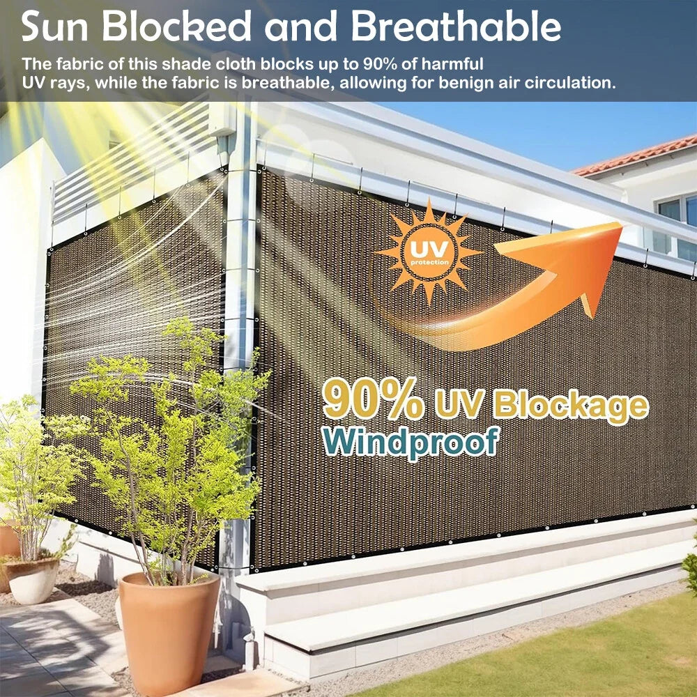 Black UV Resistant Sun Shade Net for Garden & Backyard