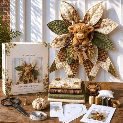Last Day 50% OFF- Large Patchwork Bow Sewing Kit (Beginner-Friendly)