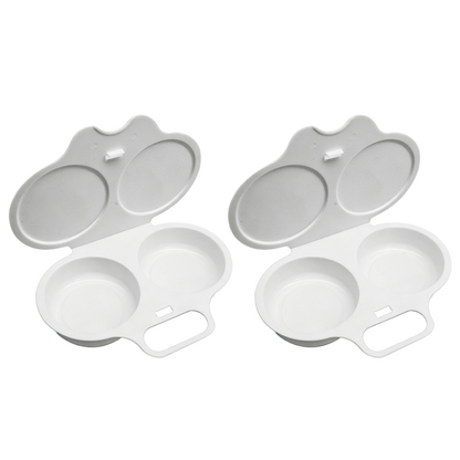 2‑Pack Easy‑To‑Clean Microwave Omelette Maker, Multifunctional Egg Poacher