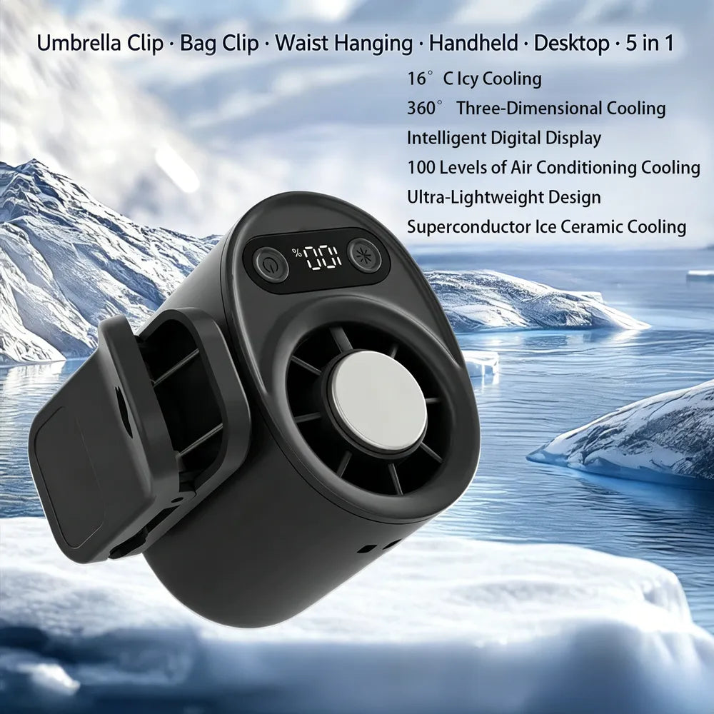 2026 HOT SALEPortable Cooling Clip-On Fan - Rechargeable Clip Fan