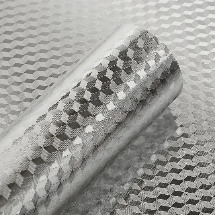 40cm×3m Waterproof Aluminum Foil Self Adhesive Wallpaper