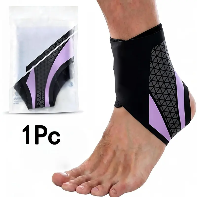 Adjustable Compression Ankle Support Brace, Honeycomb Breathable Ankle Stabilizer