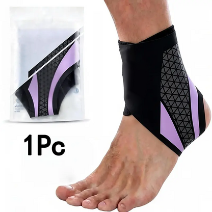 Adjustable Compression Ankle Support Brace, Honeycomb Breathable Ankle Stabilizer