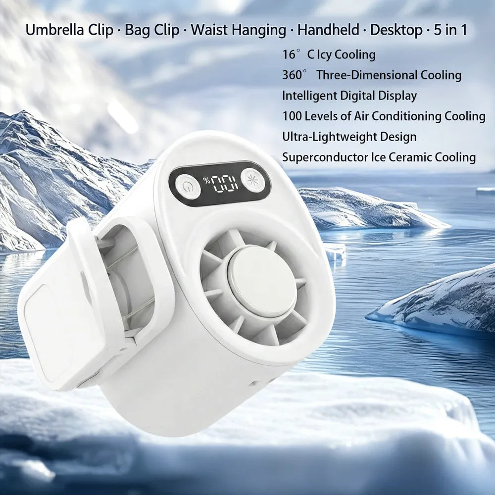 2026 HOT SALEPortable Cooling Clip-On Fan - Rechargeable Clip Fan
