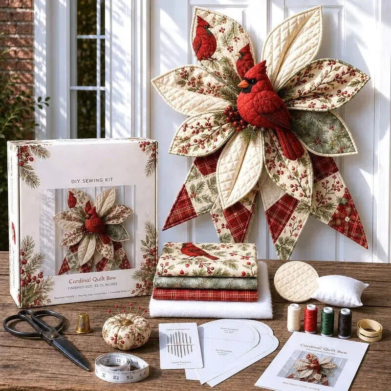Last Day 50% OFF- Large Patchwork Bow Sewing Kit (Beginner-Friendly)