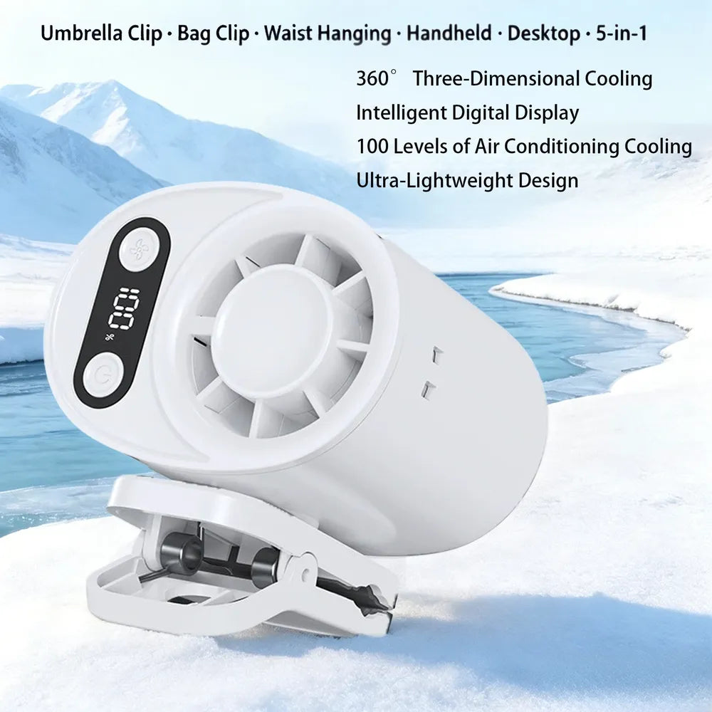 2026 HOT SALEPortable Cooling Clip-On Fan - Rechargeable Clip Fan