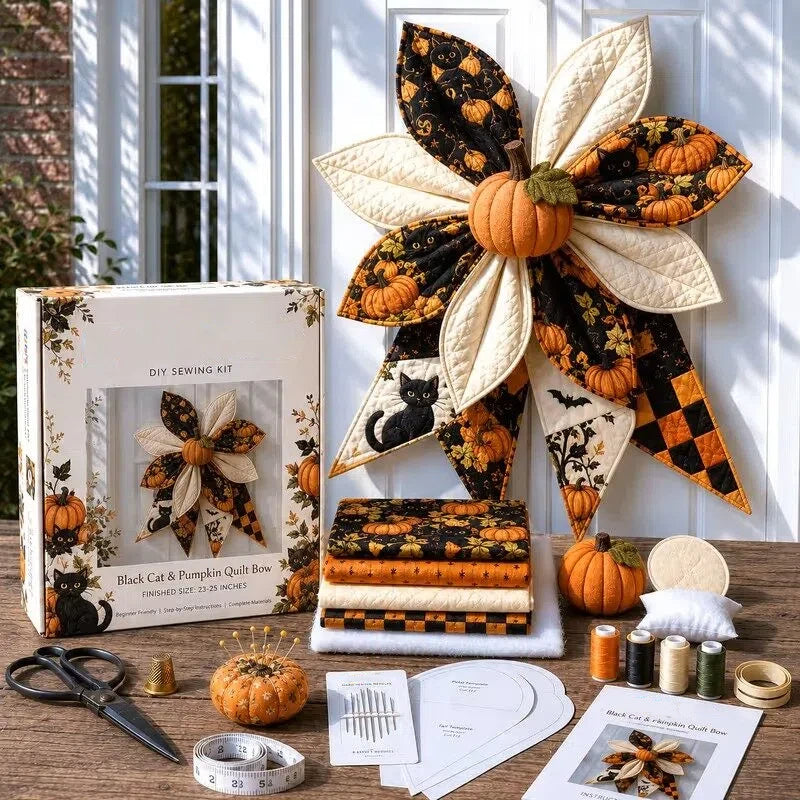 Last Day 50% OFF- Large Patchwork Bow Sewing Kit (Beginner-Friendly)