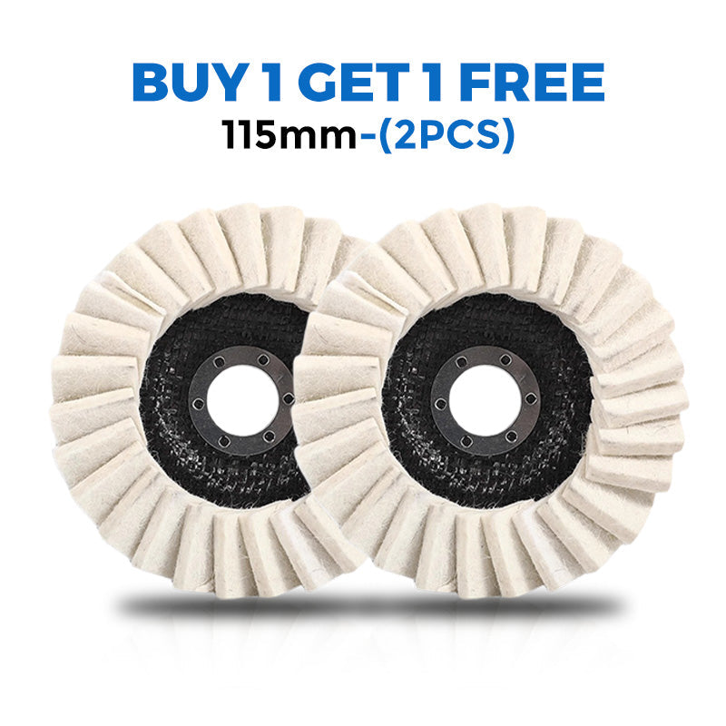 BUY 2 GET 3 FREE Heavy-Duty Wool Felt Polishing Disc – Mirror-Like Finish Made Easy