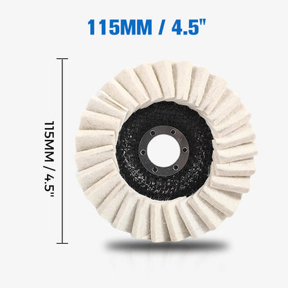 BUY 2 GET 3 FREE Heavy-Duty Wool Felt Polishing Disc – Mirror-Like Finish Made Easy