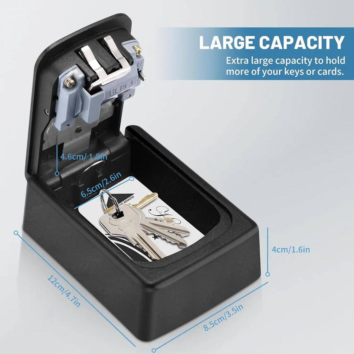 Wall Mount Key Lock Box‑ 4 Digit Combination Lockbox