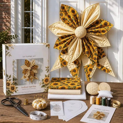 Last Day 50% OFF- Large Patchwork Bow Sewing Kit (Beginner-Friendly)