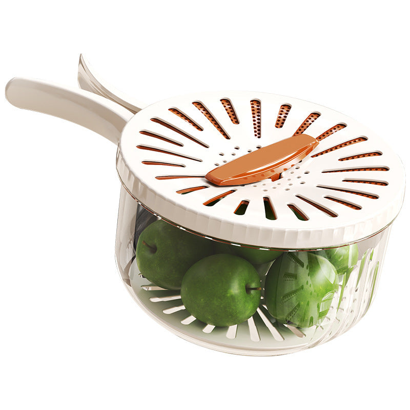 2026 Hot Sale Collapsible Drain Basket with Handle – Wash, Drain & Fresh Storage All-in-One