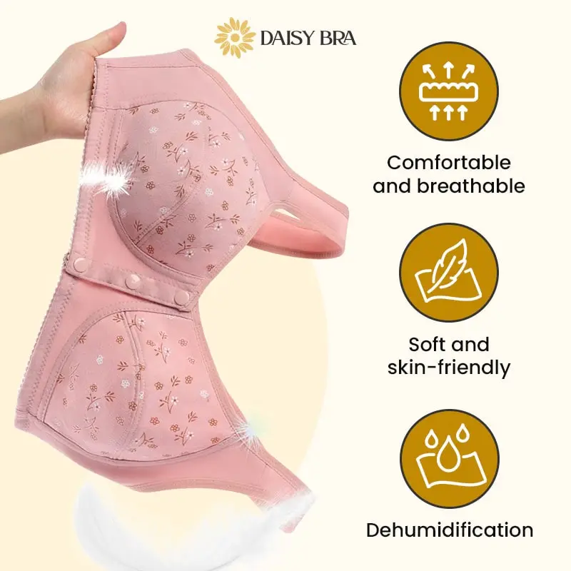 Daisy - Front-Button Wireless Comfort Bra