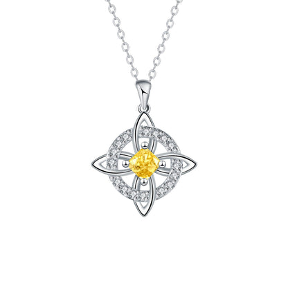 Mystical Birthstone Witches Knot Necklace – Natural CrystalProtect Your Loved Ones