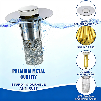 Bathroom Sink Drain Strainer, Pop Up Sink Drain Strain, Bathroom Sink Stopper