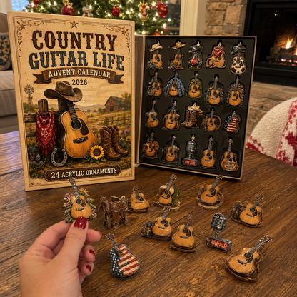 Country Music Advent Calendar 24 Days of Guitar & Western Christmas Magic