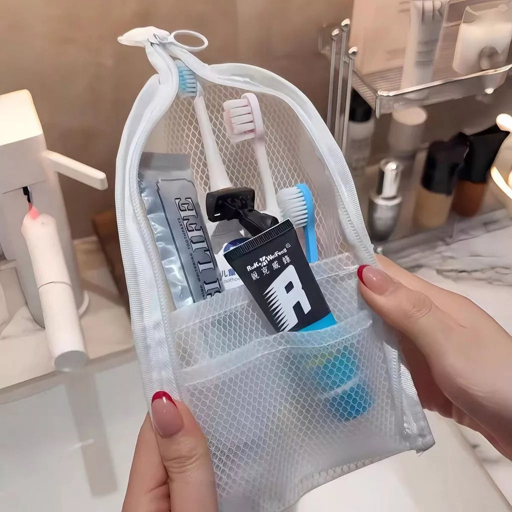 Standing Toiletry Bag, Waterproof Foldable Travel Makeup Organizer