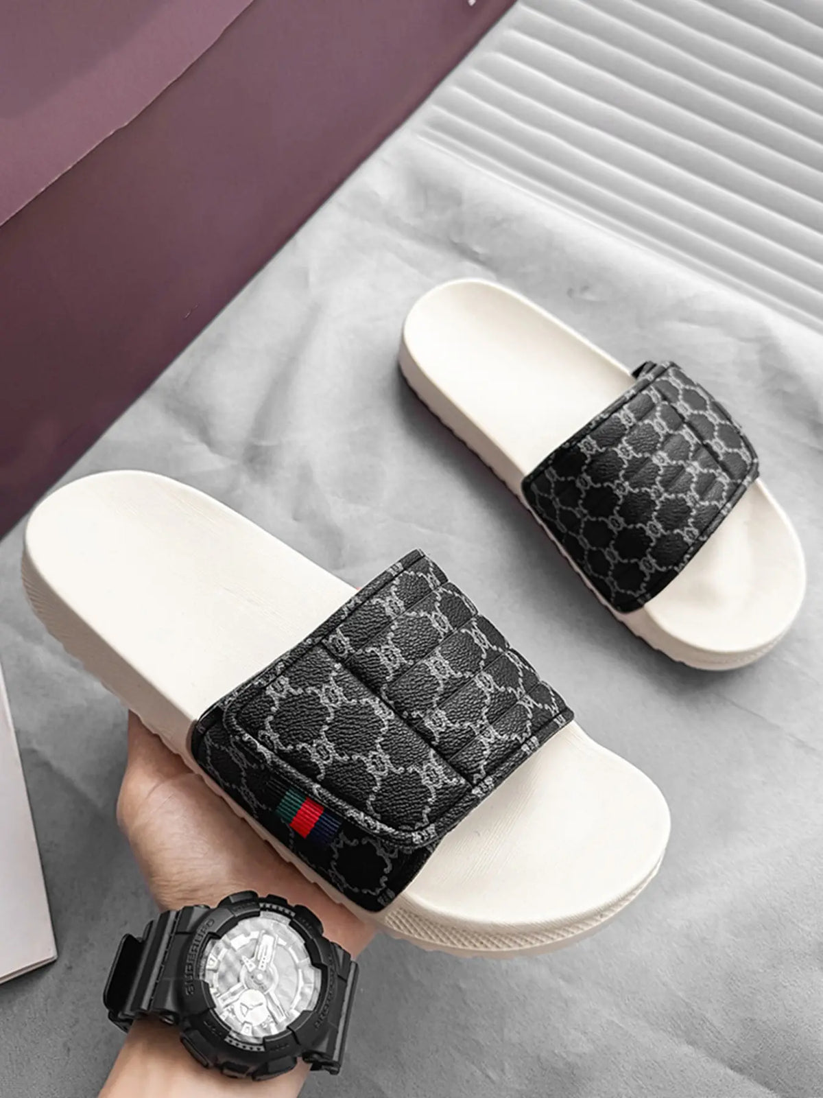 Women's Floral Slides – Slip-On, Lightweight