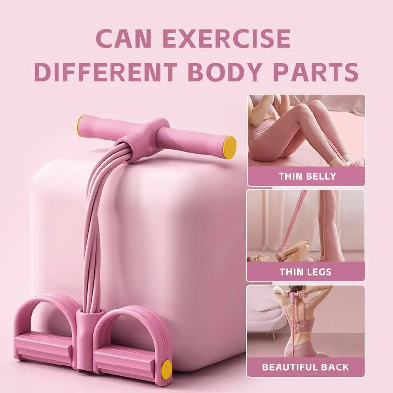 8-Tube Pedal Resistance Trainer – Adjustable & Detachable
