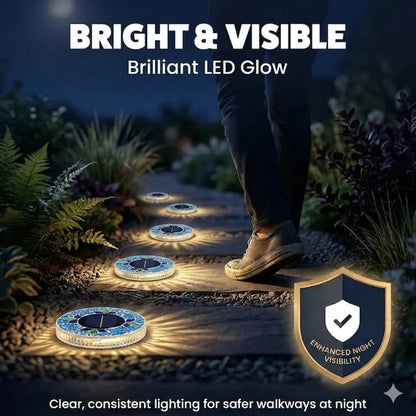 50% OFF !!! Solar Disk Lights – Handcrafted Mosaic Outdoor LED Waterproof Light