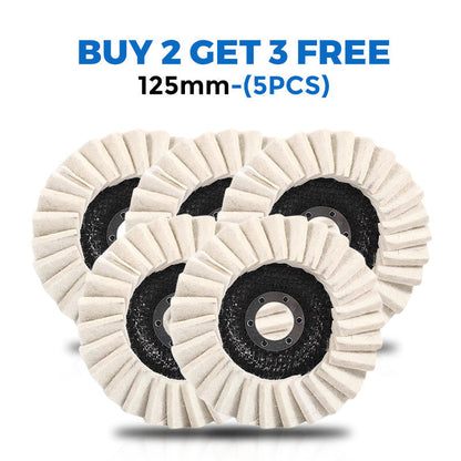 BUY 2 GET 3 FREE Heavy-Duty Wool Felt Polishing Disc – Mirror-Like Finish Made Easy