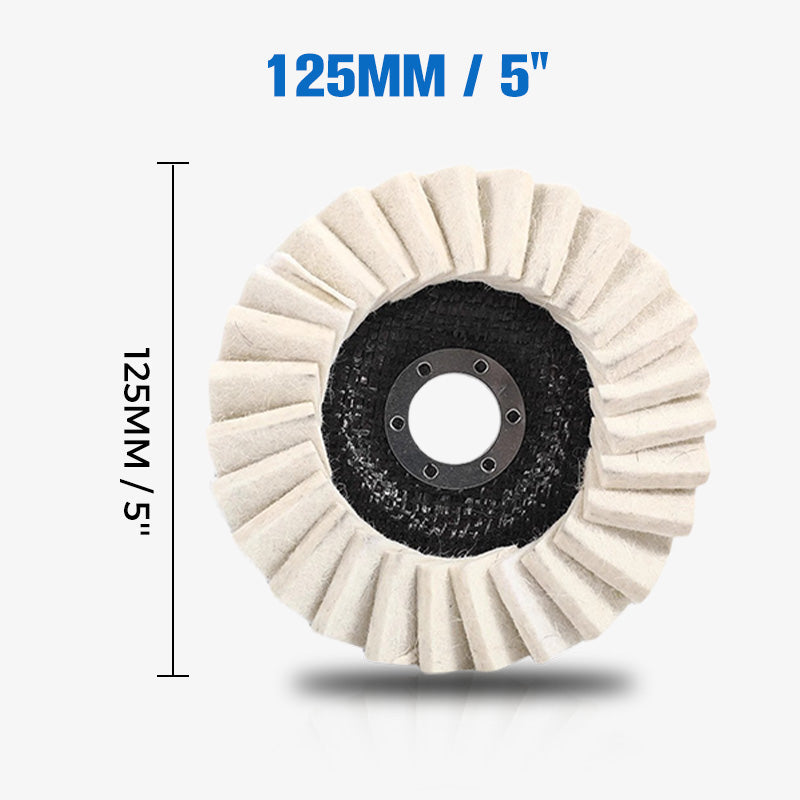 BUY 2 GET 3 FREE Heavy-Duty Wool Felt Polishing Disc – Mirror-Like Finish Made Easy