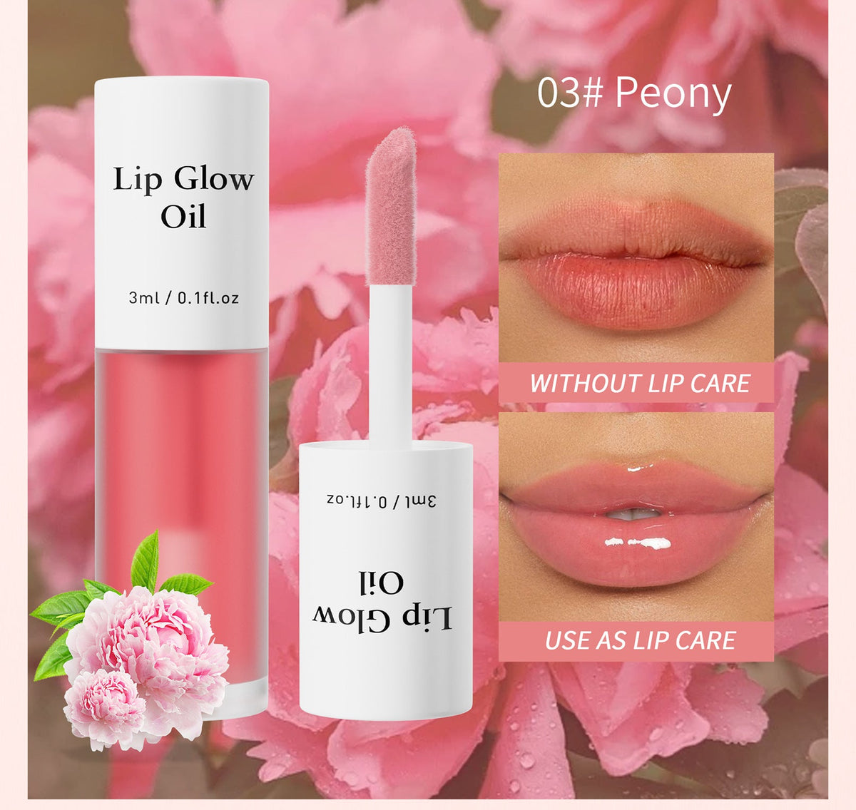2-in-1 Lip Oil & Stain — Glossy Hydrating Tint, Long-Lasting & Transfer-Proof