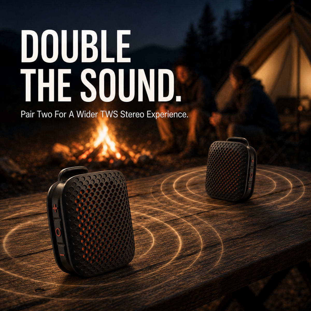 Magnetic Clip-On Bluetooth Speaker – IPX7 Waterproof, TWS Stereo & Ultra-Light 80g Wearable Design