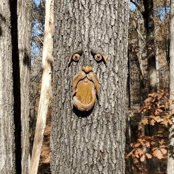 53%OFF Whimsical Tree Face Bird Feeder – Resin Garden Art Decor
